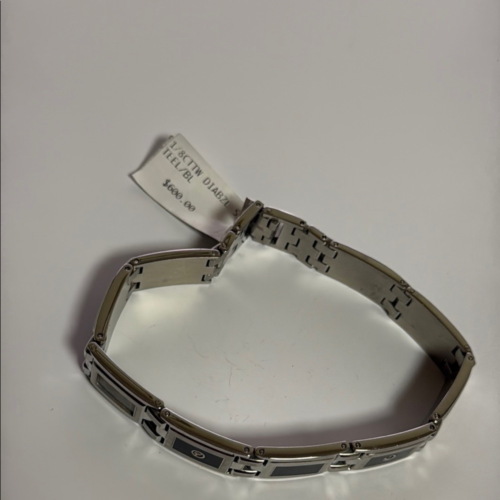 Silver and Black Bracelet